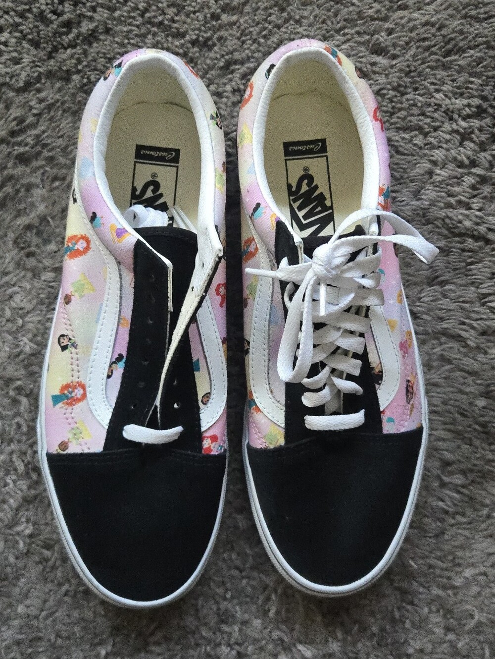 Vans Old Skool Disney Princess Women Size 11 Custome Canvas Print 072026